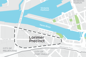增长的关键领域: 洛里默发展将突出显示亚拉河和随之而来的滨水活动的警察局里的链接。 图片: participate.melbourne.vic.gov.au/lorimer